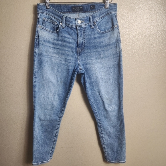 Lucky Brand Womens Ava Medium Wash Midrise Crop Jeans-Size 8/29 - Picture 2 of 15